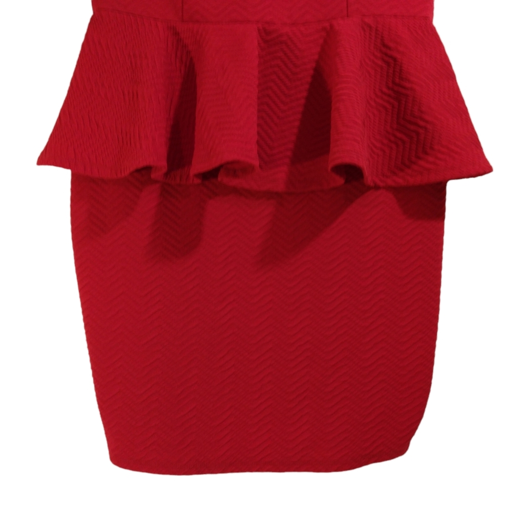 Forever 21+ plus sizes bodycan dress womens sz 1X Red made in USA - Picture 2 of 9